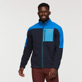 Abrazo Fleece Full-Zip Jacket - Men's, Atlantic/Carbon, Model Kirk