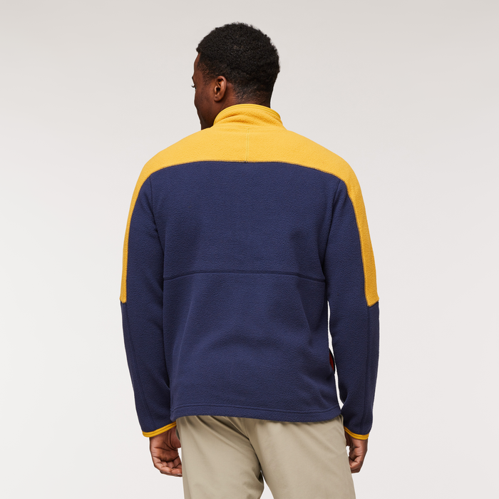 Abrazo Fleece Full-Zip Jacket - Men's, Amber/Maritime, Model Jeremy