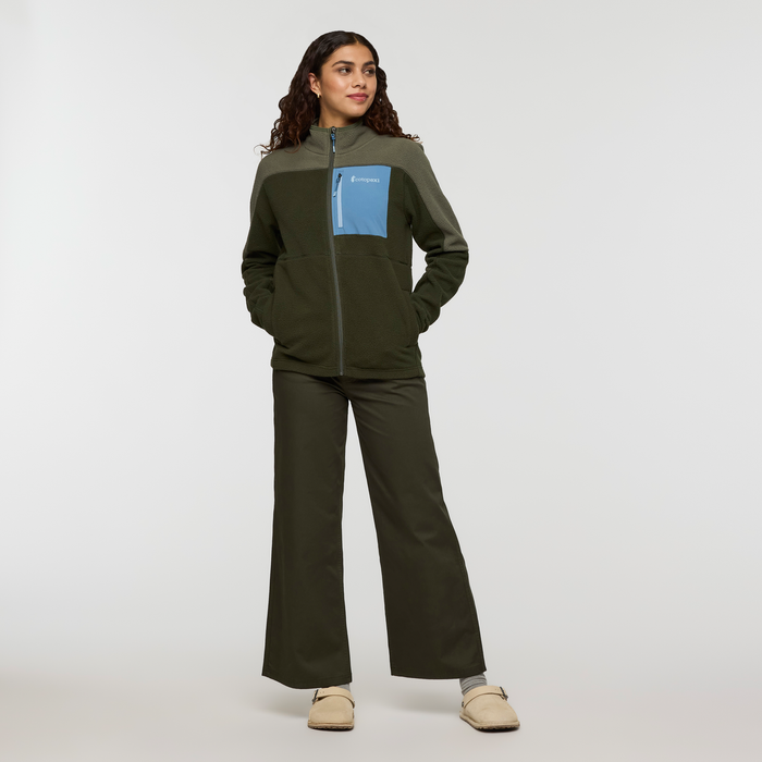 Abrazo Fleece Full-Zip Jacket - Women's, Fatigue/Woods, Model Avery
