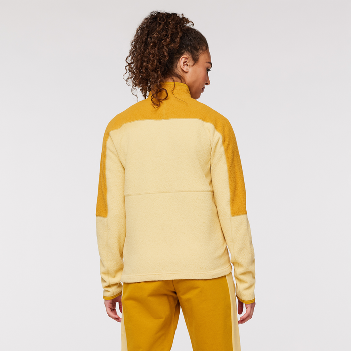 Abrazo Fleece Full-Zip Jacket - Women's, Amber/Wheat, Model London