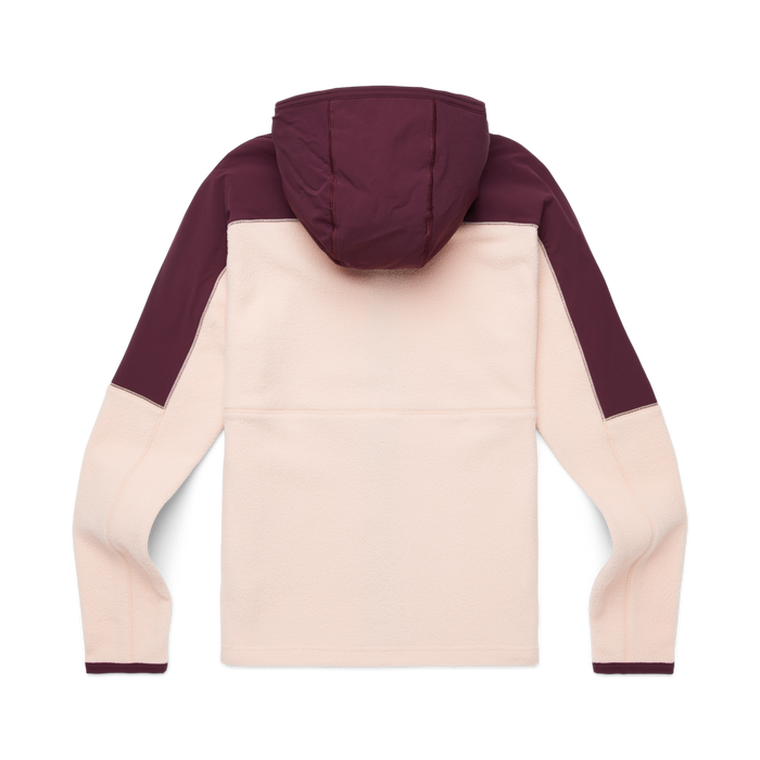 Abrazo Fleece Hooded Full-Zip Jacket - Women's, Wine/Rosewood, Detail