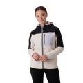 Abrazo Fleece Hooded Full-Zip Jacket - Women's, Black/Cream, Model Aya