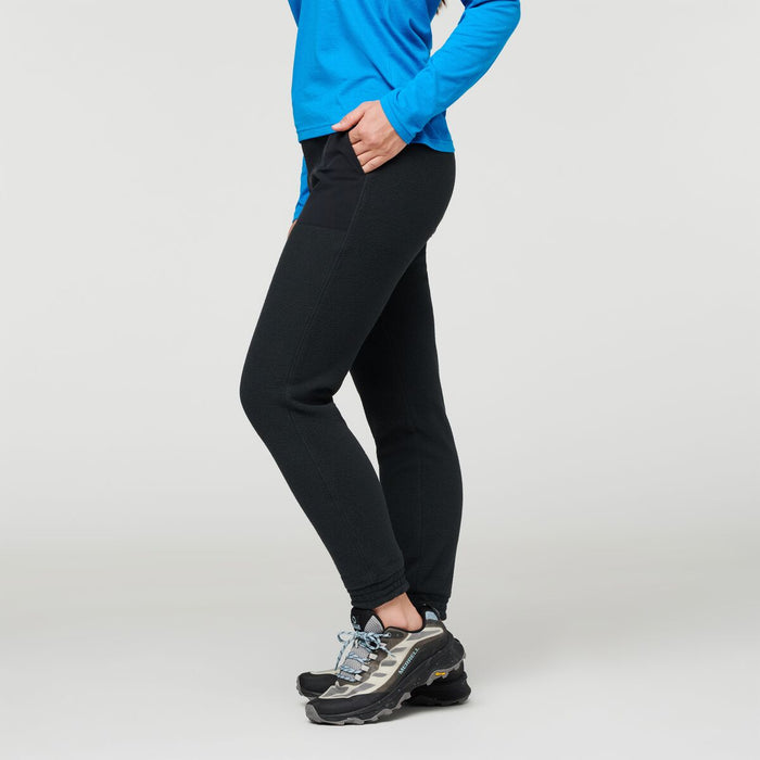 Abrazo Fleece Jogger - Women's, Black, Model Aya