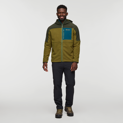 Abrazo Hooded Full-Zip Fleece Jacket - Men's, Woods/LIve Oak, Model Kirk