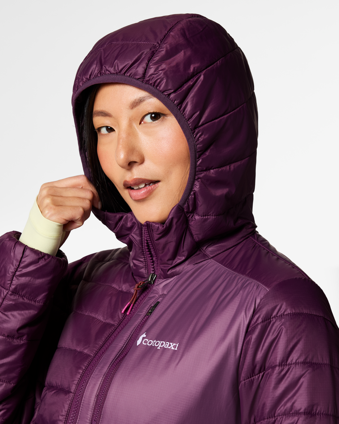 Acodo Insulated Hooded Jacket - Women's, Acai, Model Tiff