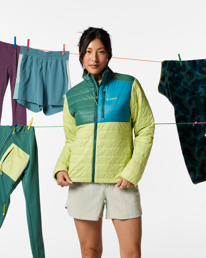 Acodo Insulated Jacket - Women's, Juniper/Firefly, Model Tiff