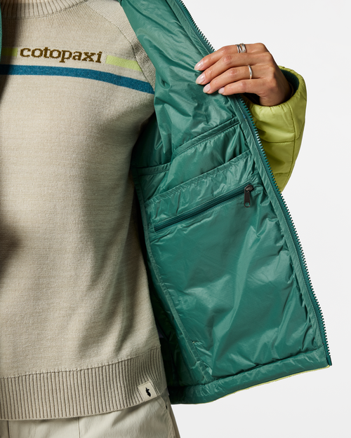Acodo Insulated Jacket - Women's, Juniper/Firefly, Model Tiff