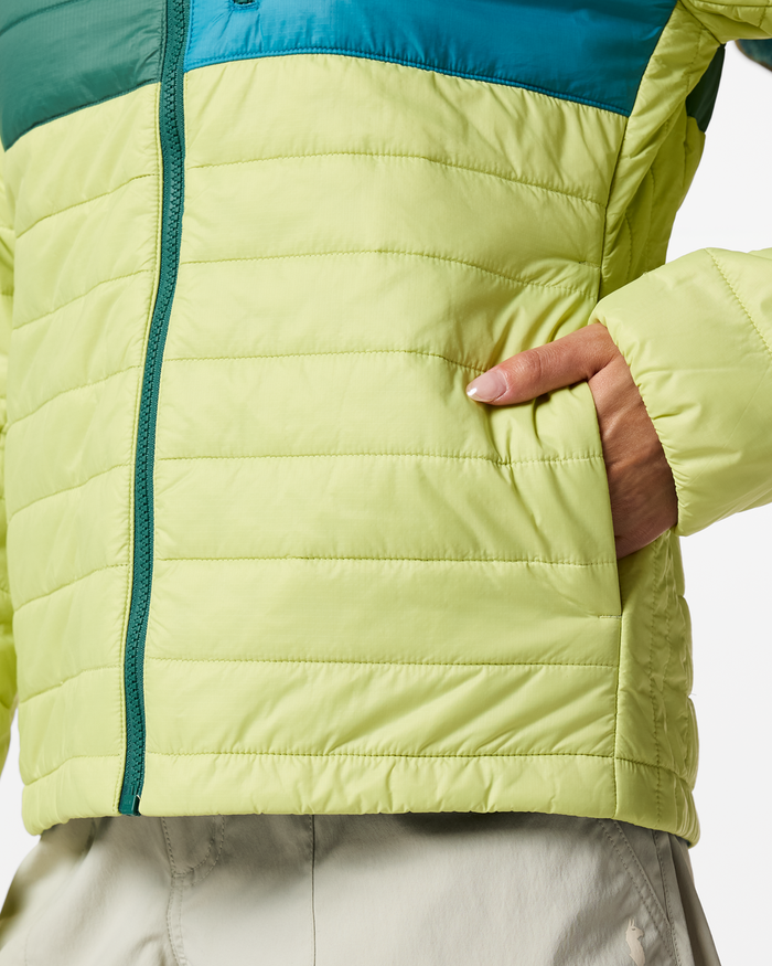 Acodo Insulated Jacket - Women's, Juniper/Firefly, Model Tiff