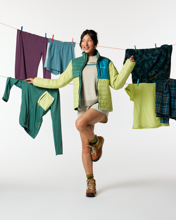 Acodo Insulated Jacket - Women's, Juniper/Firefly, Model Tiff