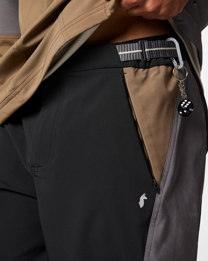 Adelante Pant - Men's, Black/Cinder, Model Pedro