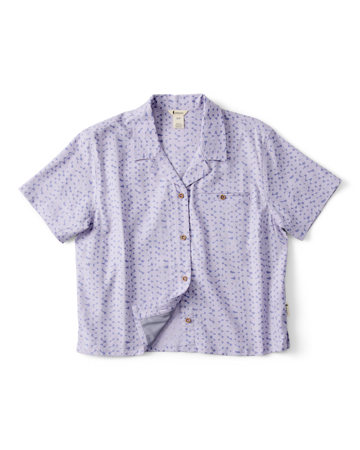Afuera Button Up Shirt - Print - Women's, Shimmer Aster