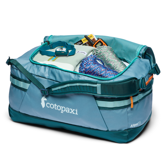Allpa Getaway 55L Duffel, Blue Spruce/Abyss