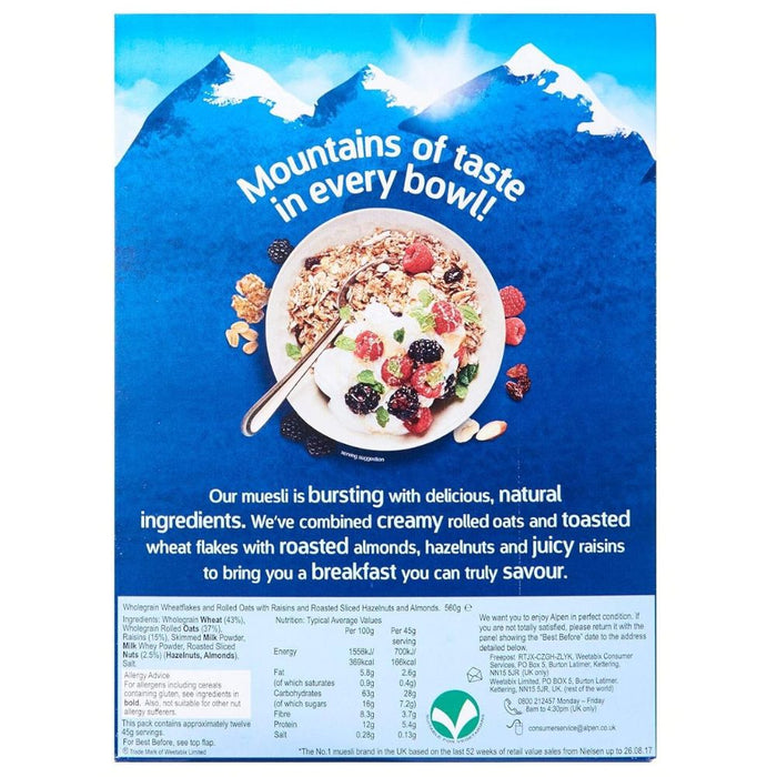 Alpen No Added Sugar Muesli 950g