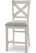 ALPINE White 20" Wide Counter Height Chair