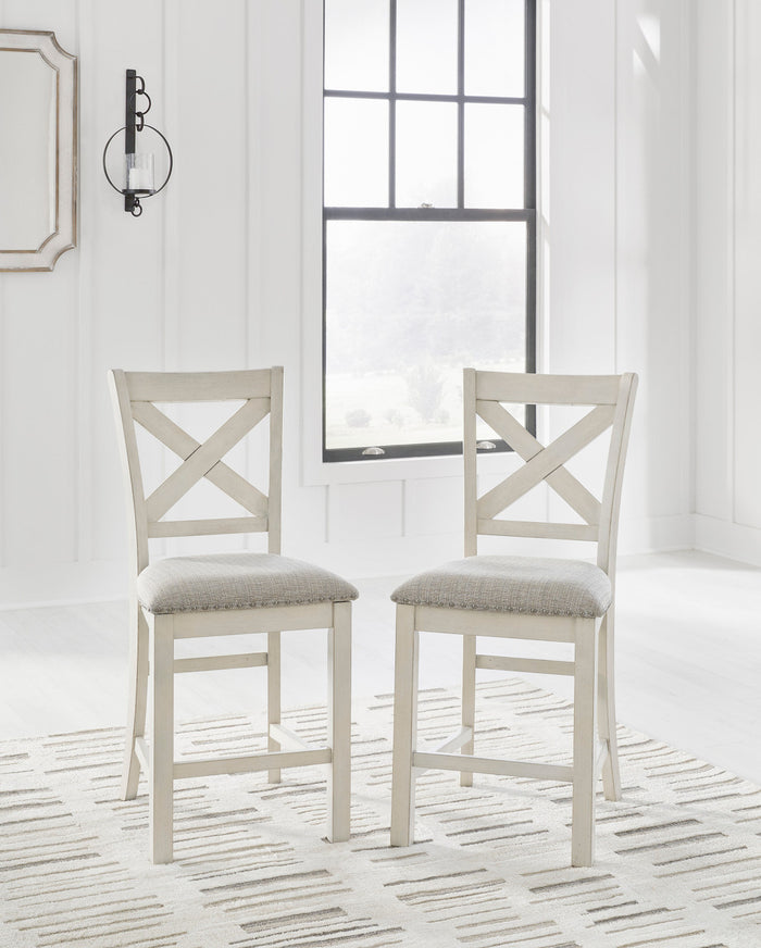 ALPINE White 20" Wide Counter Height Chair