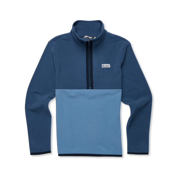 Amado Fleece Pullover - Men's, Deep Sea/Fjord, Model Nicolas