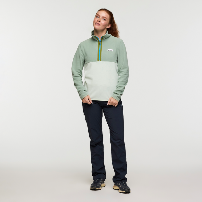 Amado Fleece Pullover - Women's, Silver Leaf/Foam, Model Caitlyn