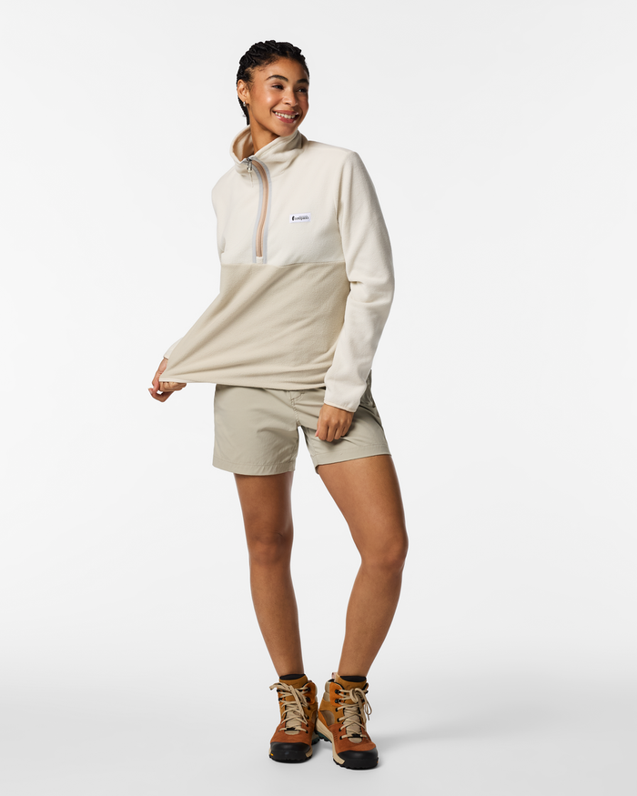 Amado Fleece Pullover - Women's, Chalk/Mineral, Model Kalu