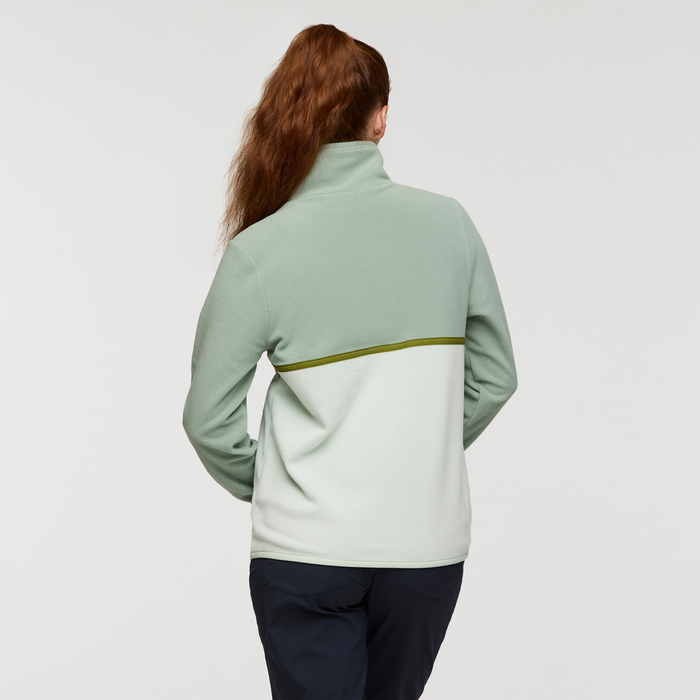 Amado Fleece Pullover - Women's, Silver Leaf/Foam, Model Caitlyn