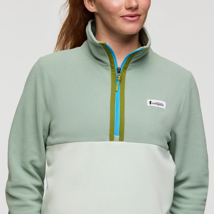 Amado Fleece Pullover - Women's, Silver Leaf/Foam, Model Caitlyn