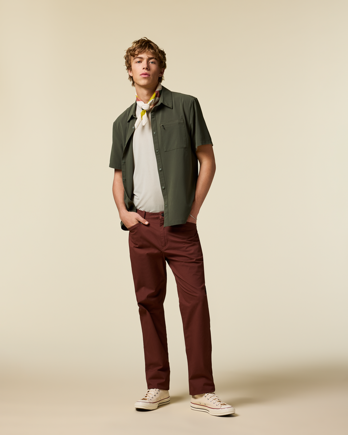 Ambato Everyday Pant - Men's, Sepia, Model Maximus