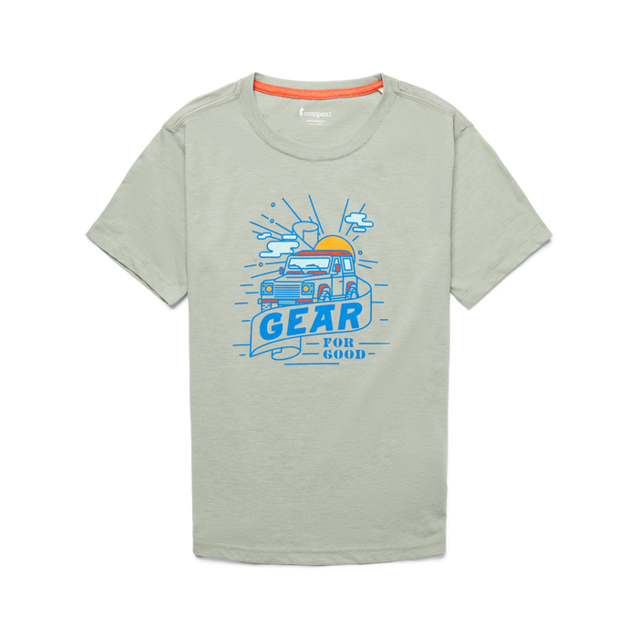 Are We There Yet Organic T-Shirt - Kids', Silver Leaf