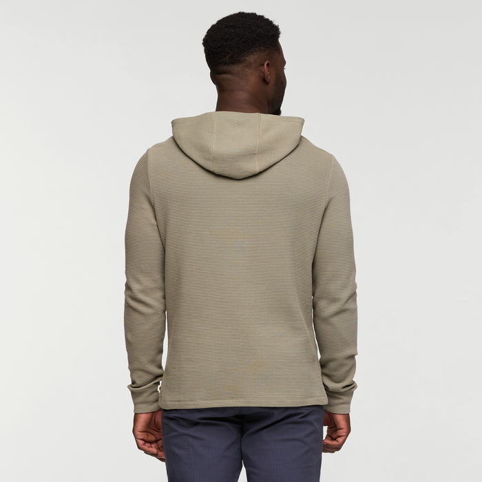 Atajo Long-Sleeve Waffle Hoodie - Men's, Stone, Model Kirk