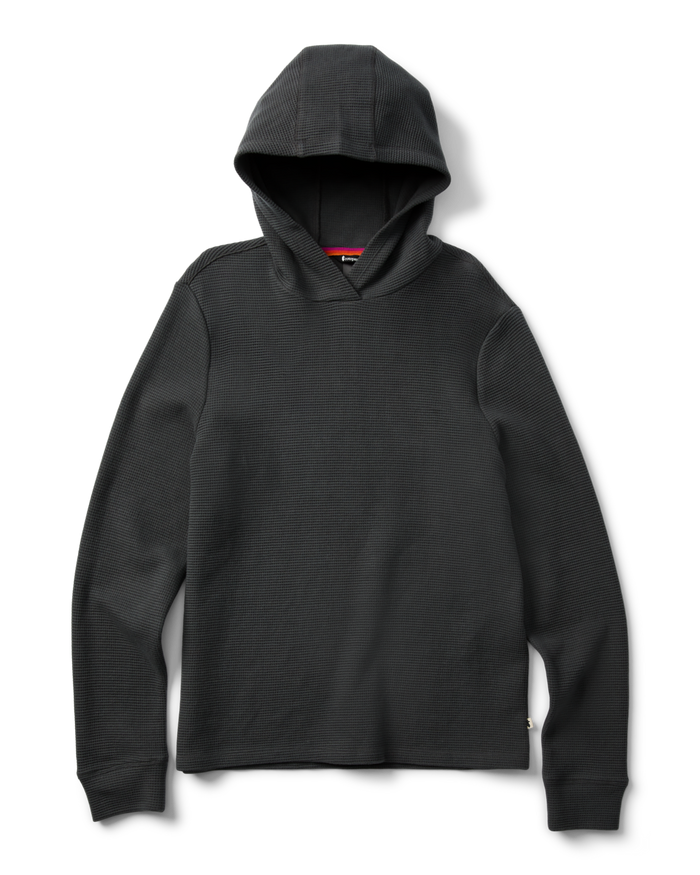 Atajo Long-Sleeve Waffle Hoodie - Men's, Charcoal, Model Pedro