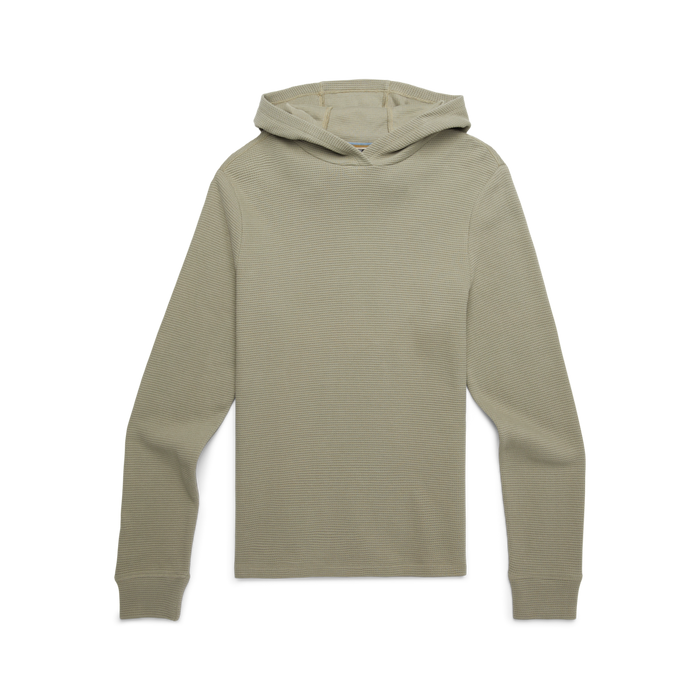 Atajo Long-Sleeve Waffle Hoodie - Men's, Stone, Model Kirk, flatlay
