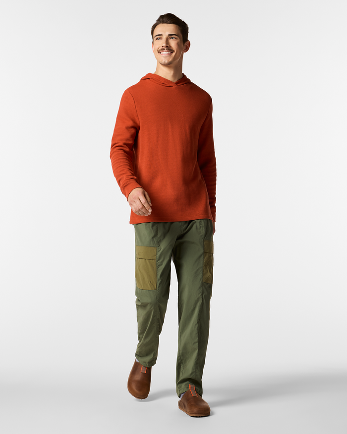 Atajo Long-Sleeve Waffle Hoodie - Men's, Chimayo, Model Kellan