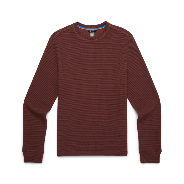 Atajo Long-Sleeve Waffle Shirt - Men's, Chestnut