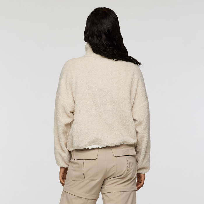 Bacano Fleece Pullover - Women's, Cream/Bone, Model Charlie