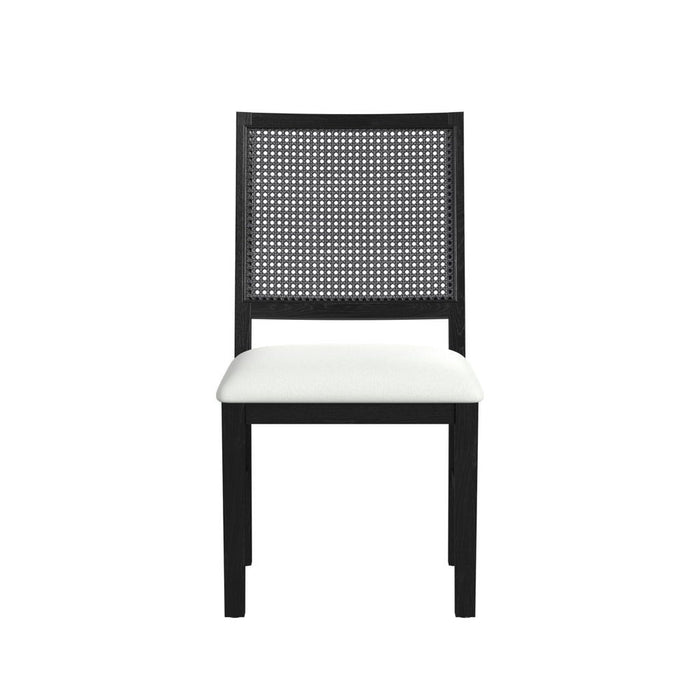 Bahama Breeze - Fabric Dining Chair (Set of 2) - White / Black