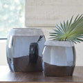 BALKA Black Nickel 11" Height Vase Pair