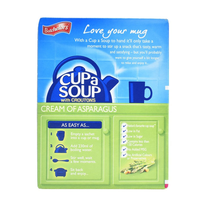 Batchelors Cup a Soup Cream of Asparagus with Croutons 4's - 117g
