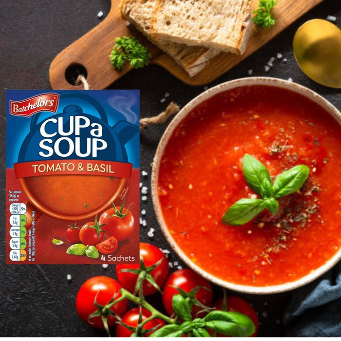 Batchelors Cup a Soup Tomato and Basil Soup 4's - 104G