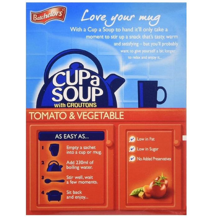 Batchelors Cup a Soup Tomato & Vegetable with Croutons 4's - 104G