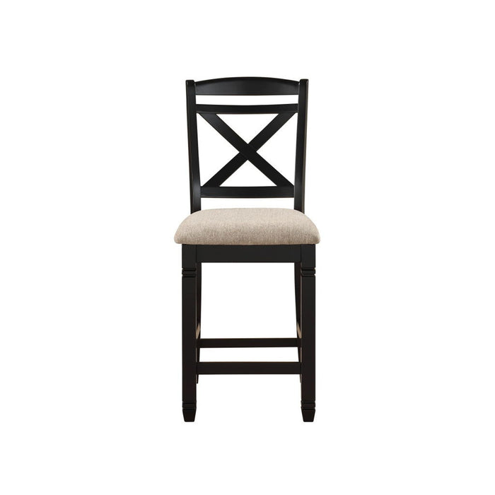 Baywater - Counter Height Chair (Set of 2) - Beige / Black