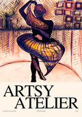 Artistic illustration of a ballerina in motion, featured on the Beautiful Dancer Atelier Plakat product page.