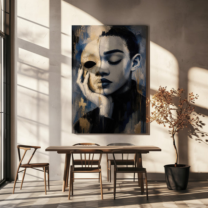 Behind The Mask by Martin Zen in interior setting