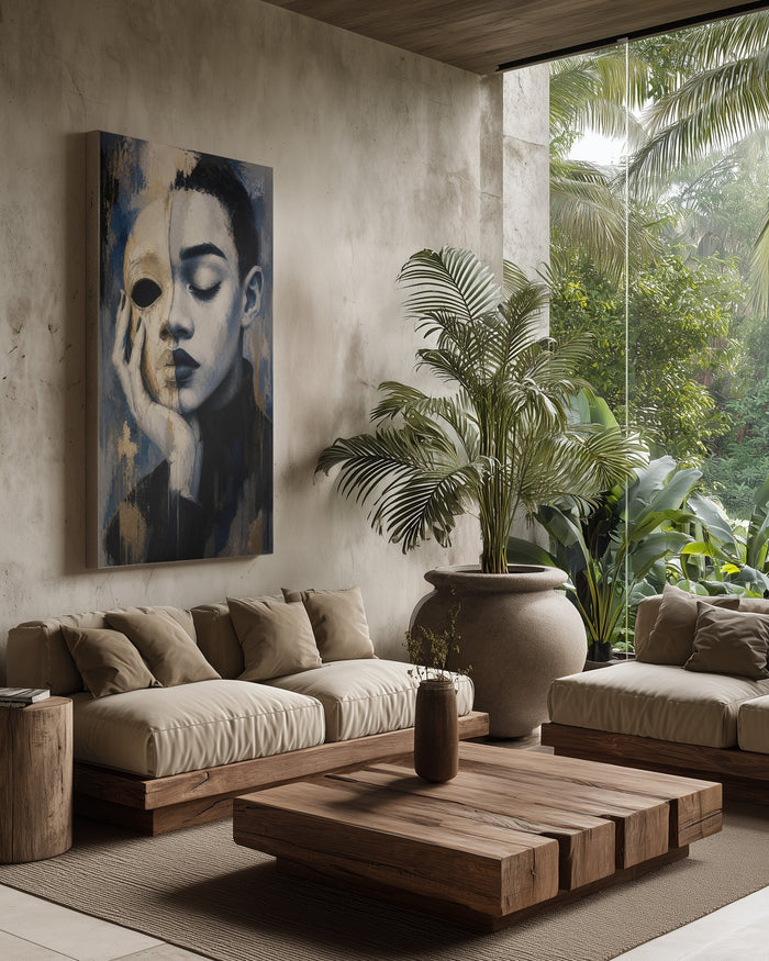 Behind The Mask by Martin Zen in interior setting
