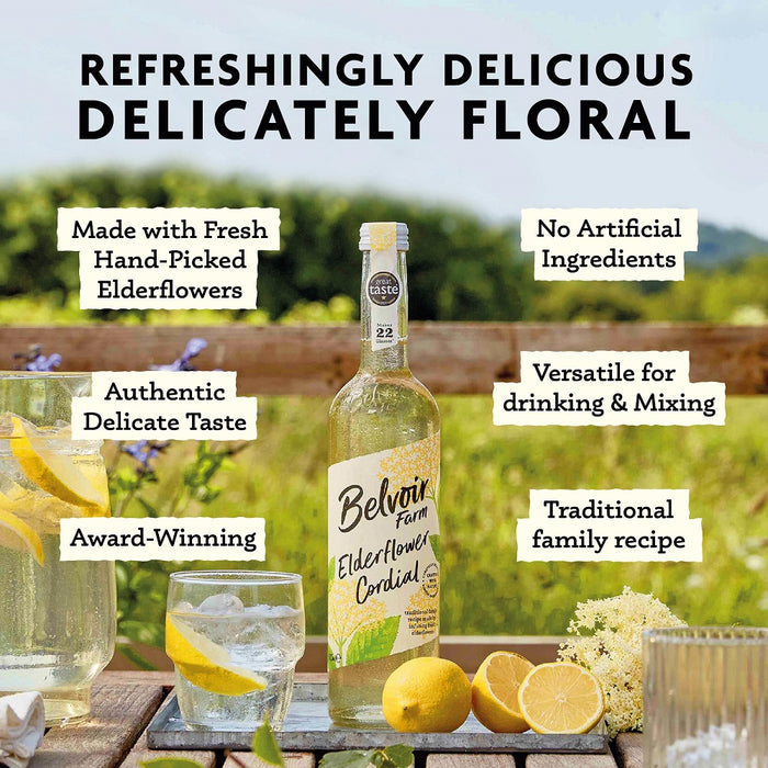 Belvoir Fruit Farm Elderflower Cordial, 500ml