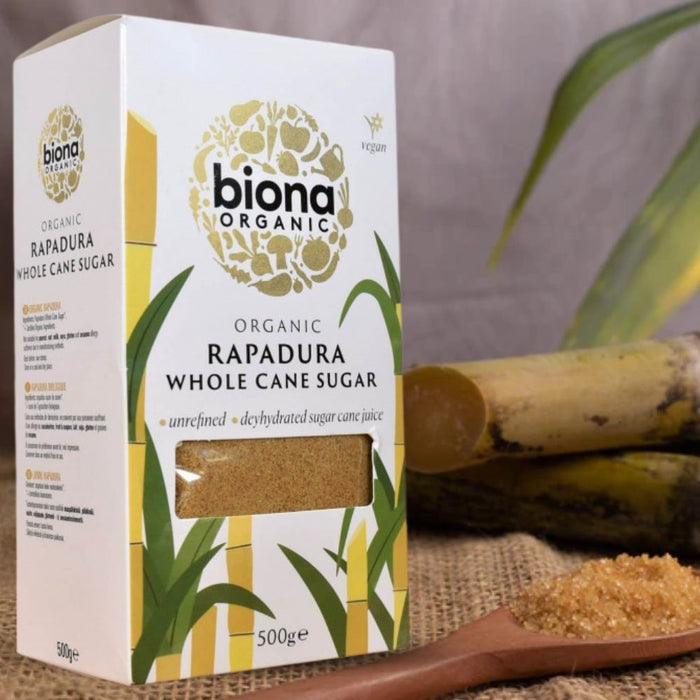 Biona Organic Rapadura Whole Cane Sugar 500g