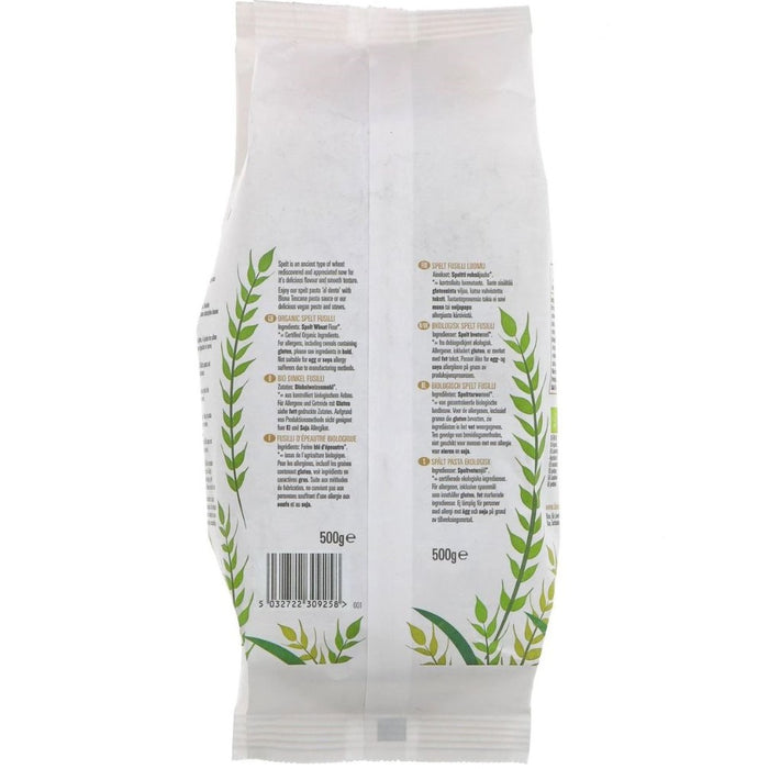 Biona Organic Spelt Fusilli - White Pasta - 500g