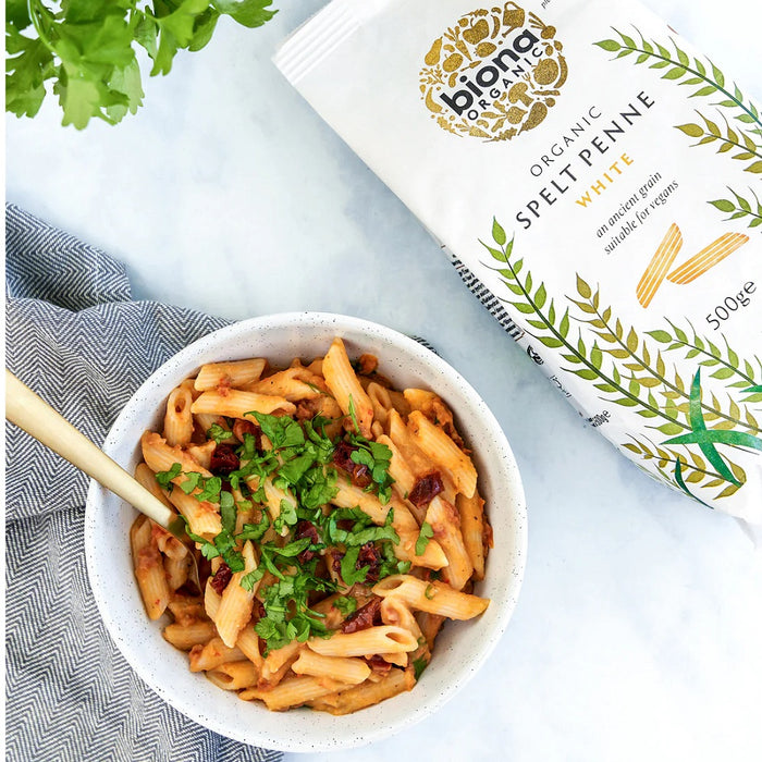 Biona Organic Spelt Penne - White Pasta - 500g