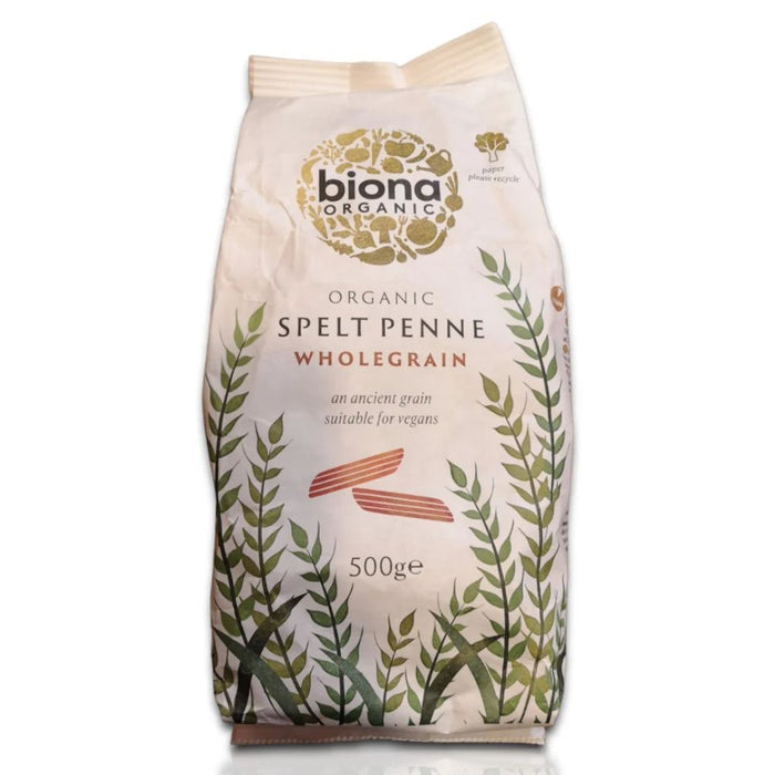 Biona Organic Spelt Penne Wholegrain Pasta 500g product image