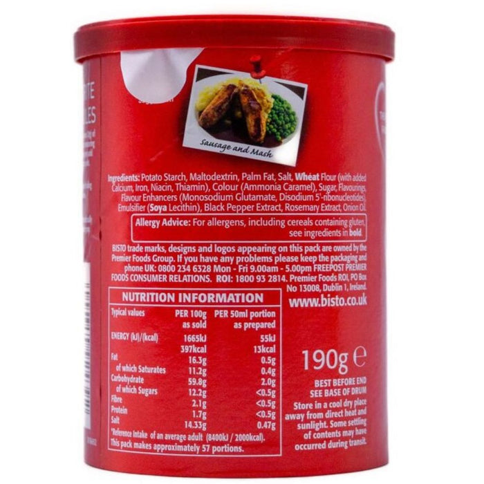 Bisto Beef Reduced Salt Gravy Granules 190g
