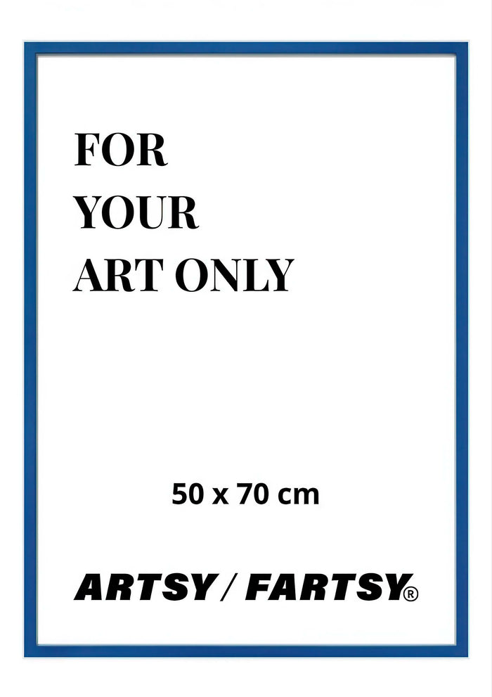 Blue Wooden Frame 50x70 cm