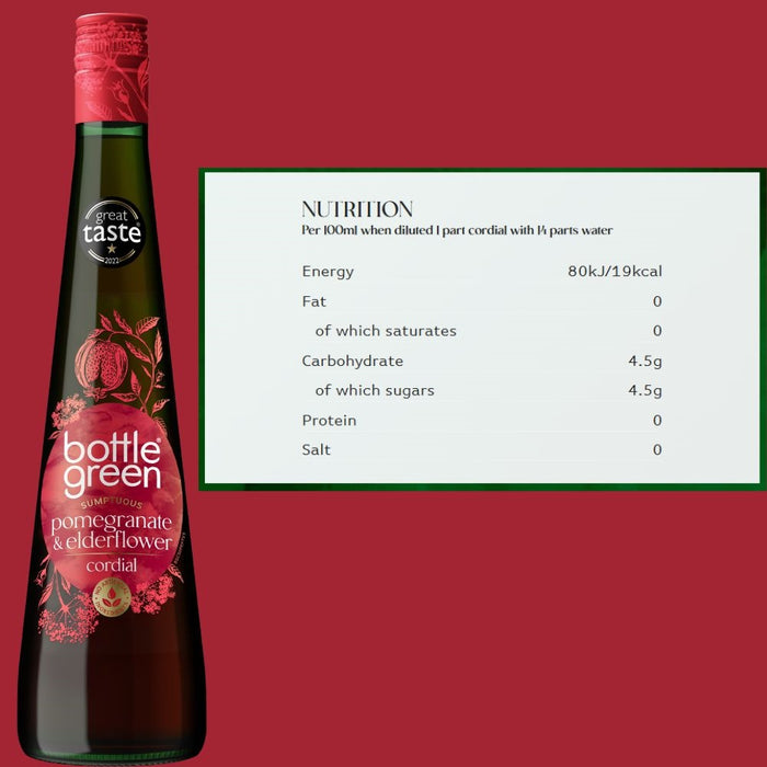 Bottlegreen Pomegranate & Elderflower Cordial 500ml