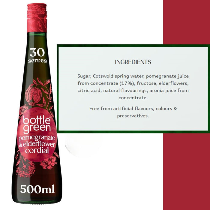 Bottlegreen Pomegranate & Elderflower Cordial 500ml